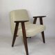 Beige Model 366 Lounge Chair in Boucle by Józef Chierowski, 1970s