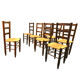 Chaises rustiques années 60/70