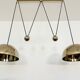 Adjustable Double Posa40 Nickel Plated Pendant Lamp by Florian Schulz