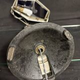 Large PIROUETT Art Deco metal chromo glass clouds lamp