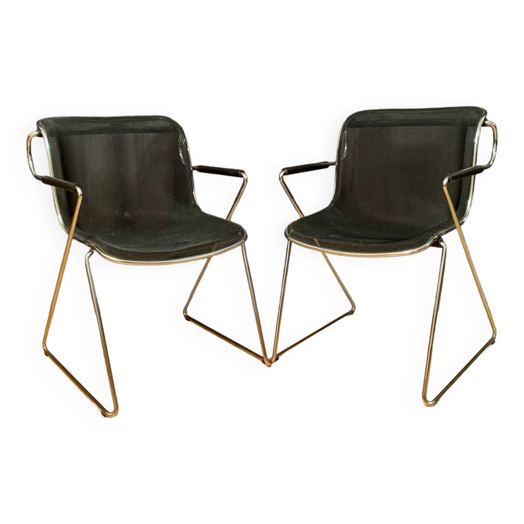 A pair of Penelope chairs by Charles Pollock, Castelli, Italy, 1980s