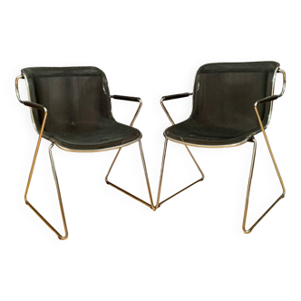 A pair of Penelope chairs by Charles Pollock, Castelli, Italy, 1980s