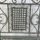 Folding iron garden bench
