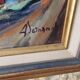 Oil on Canvas Still Life Flower Bouquet Signed Bernamonti