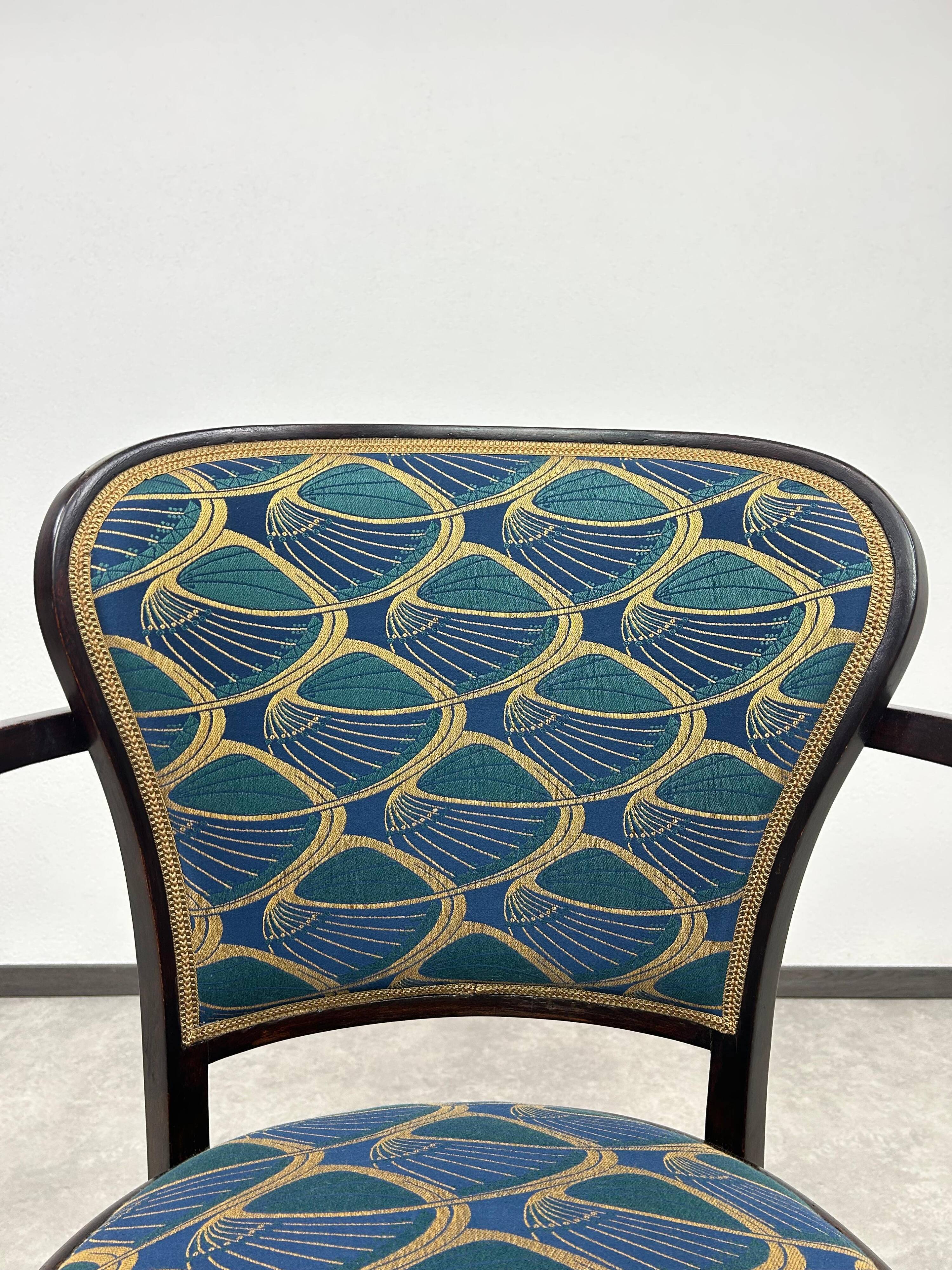 Chaise de bureau Jugendstil no.717 par Gustav Siegel