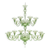 Chandelier en verre de Murano "Rigadin" moderne monumental élégant