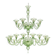 Monumental Modern Elegant "Rigadin" Murano Glass Chandelier
