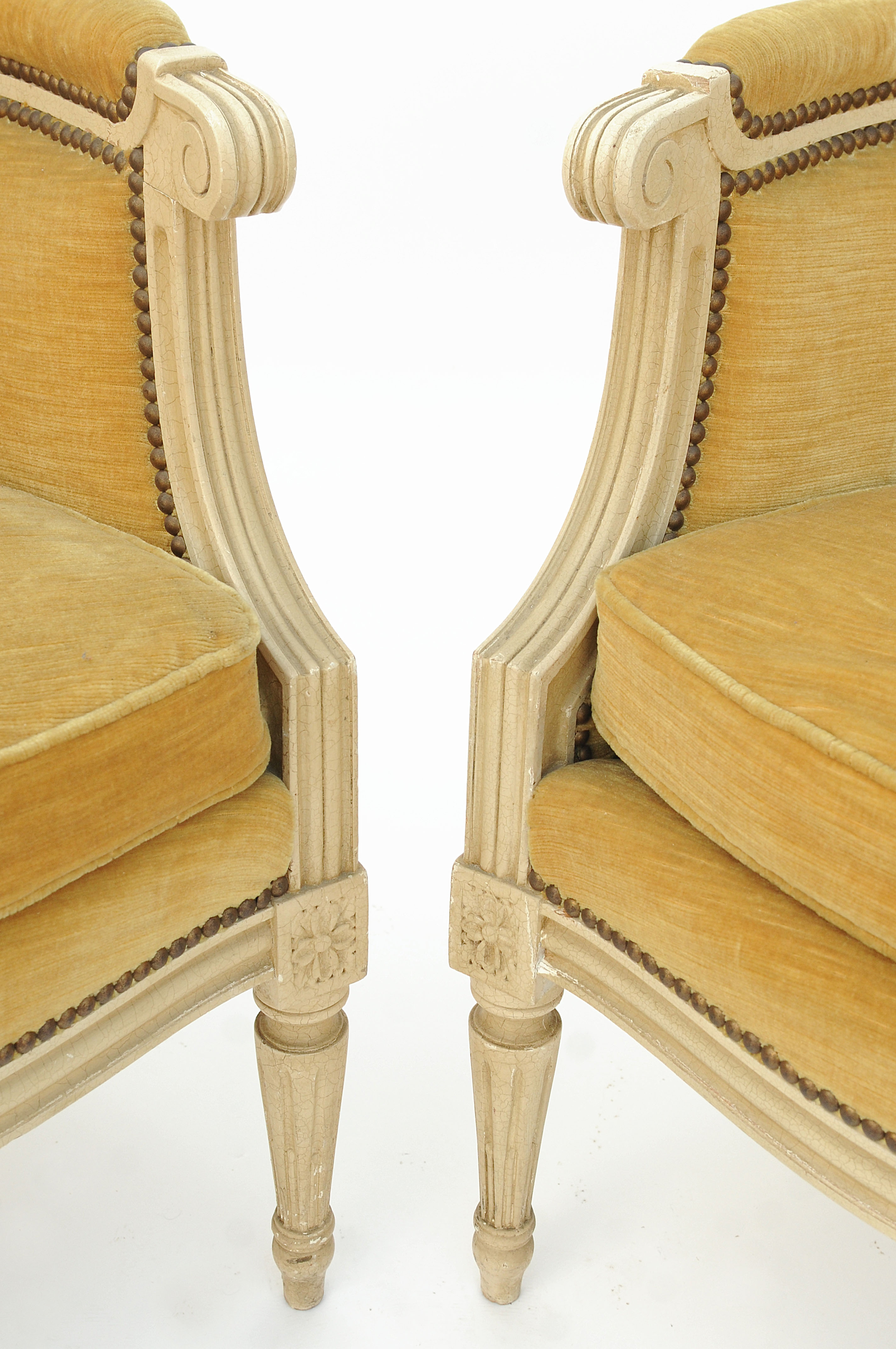 Pair of Louis XVI-style armchairs