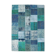 Oversized blue and green wool turkish carpets
