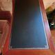 Wall-mounted writing table in cherry wood. retractable.