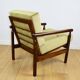 Stobrawa wooden armchair brown vintage olive - Bączyk - 2 pieces available