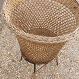 Vintage rattan basket