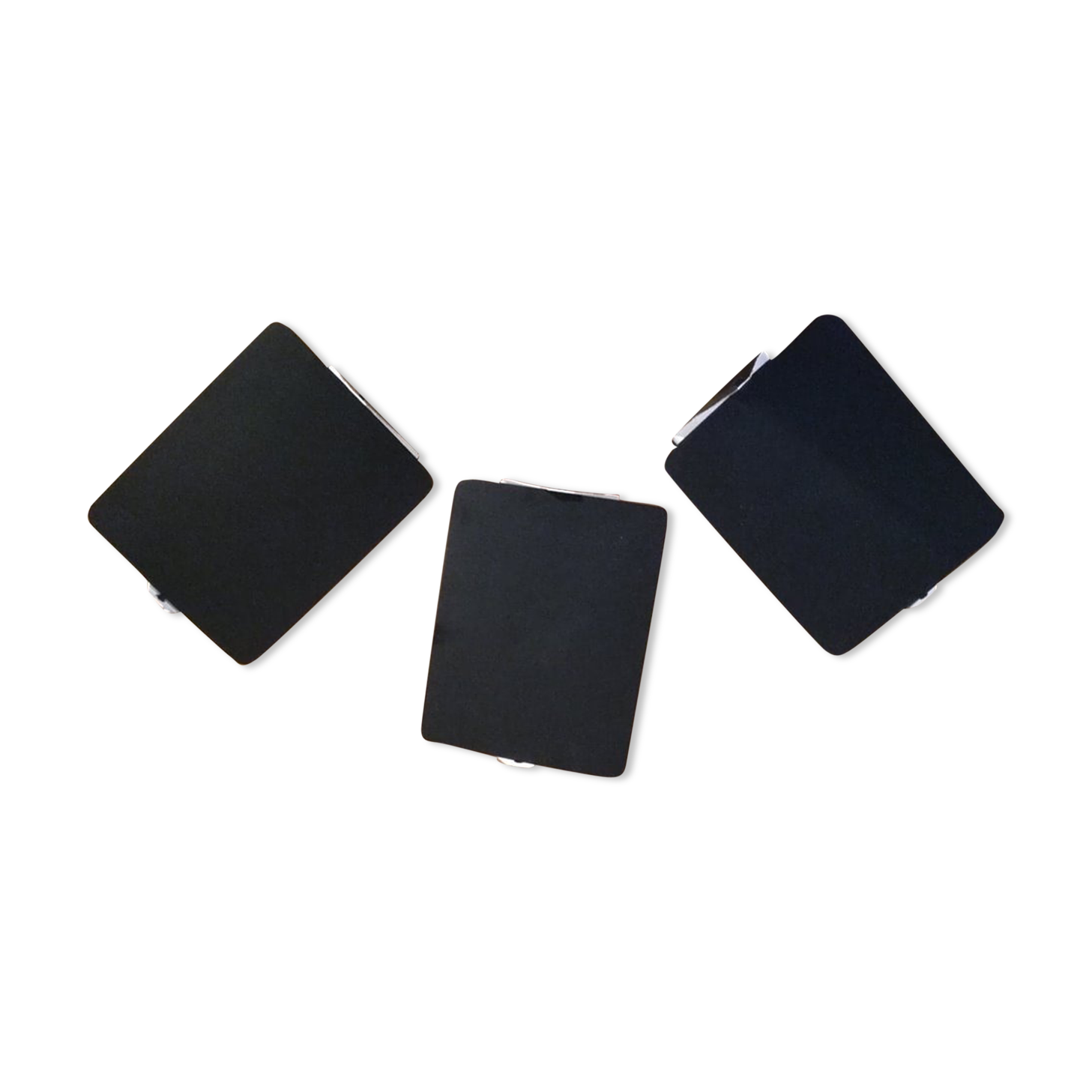 Wall lamps Charlotte Perriand model Steph Simon 1960 set of 3 Black edition CP1