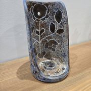 Glazed ceramic candlestick by Bernard Buffat
