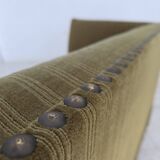 1970s, Danish 2-seater sofa, original green furniture velour.