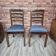 Pair of Art Deco Mahogany Chairs with Ziggurat Backrest - 1930s Restored