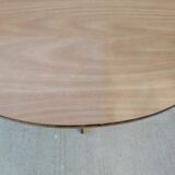 Oval table with formica flap