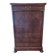 Antique secretary in flamed walnut, Louis-Philippe period.