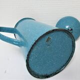 Mid-20th century speckled blue enameled sheet metal coffee maker