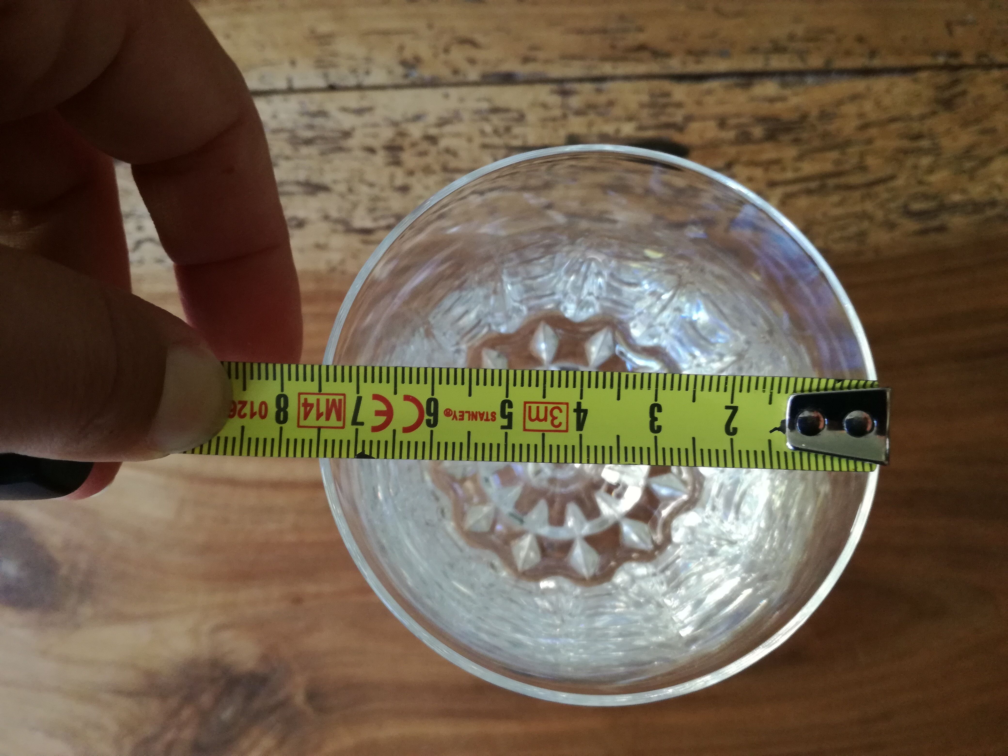 11 crystal wine glasses