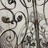 20th century wrought iron four-leaf partition