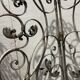 20th century wrought iron four-leaf partition