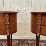 Pair of Louis XV style bedside tables - Transition