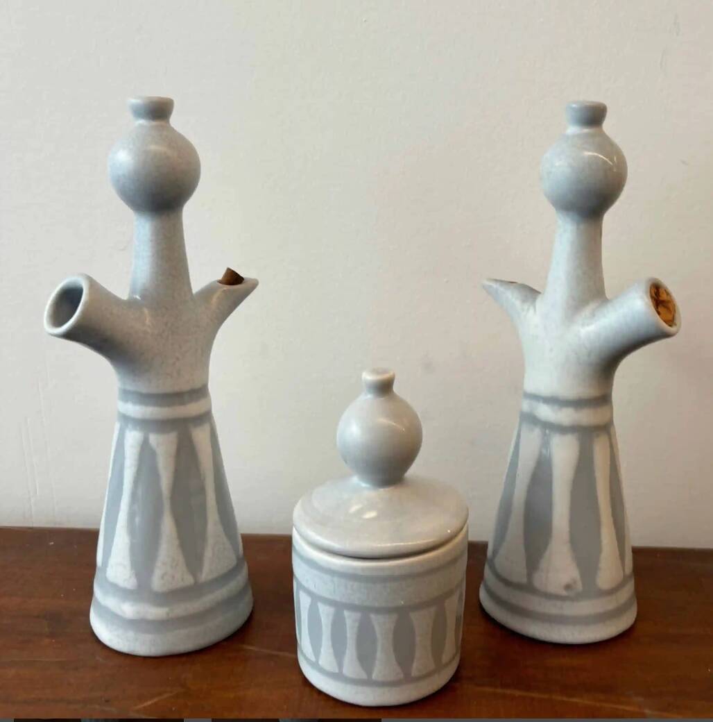Trio de céramiques Roger Capron années 60