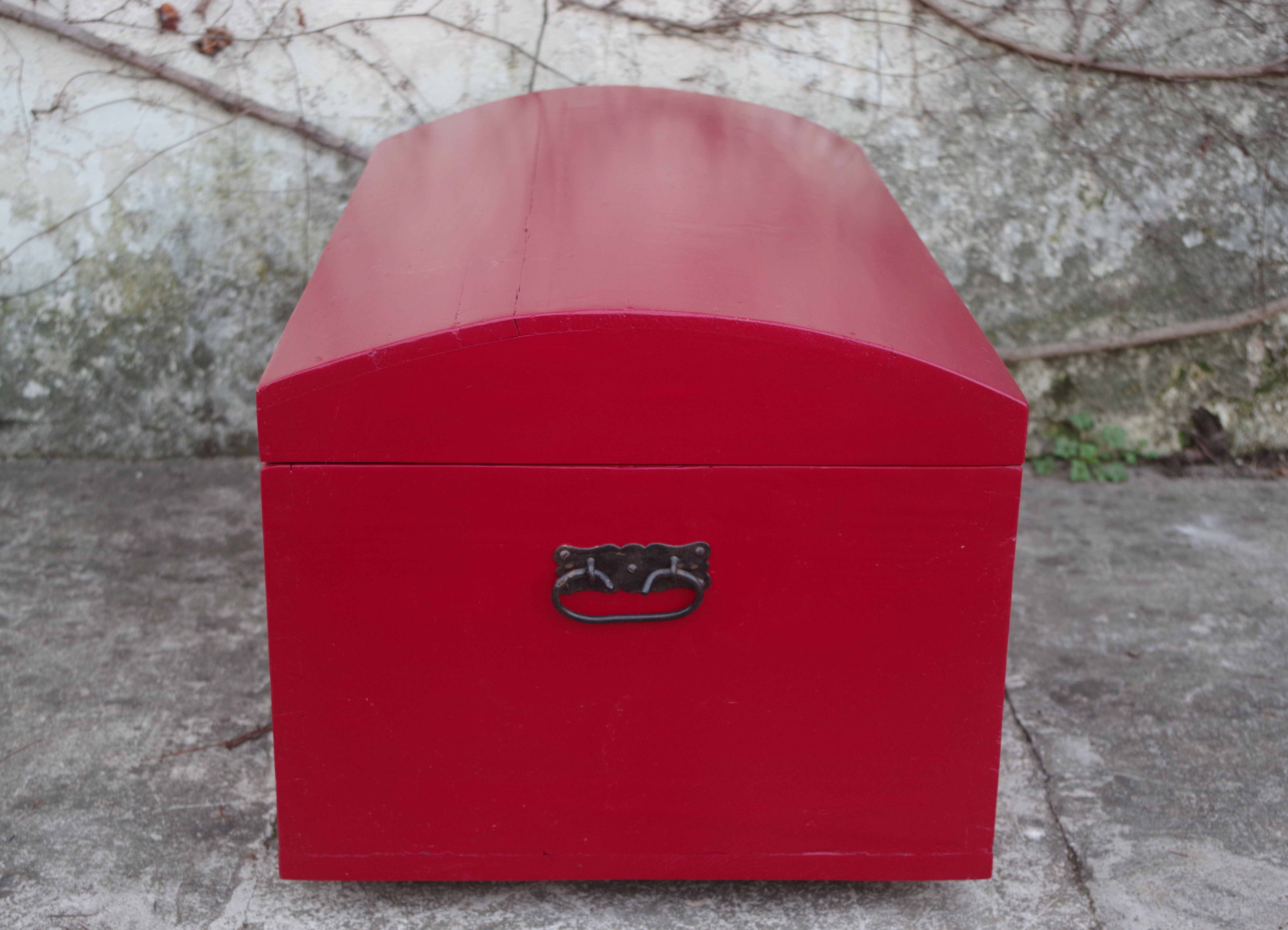 Repainted red trunk, 1960s