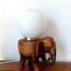 Elephant lamp and opaline