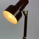 Table lamp in brown lacquered metal, of Danish design from the 1970s