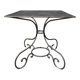 Table de jardin en fer forgé