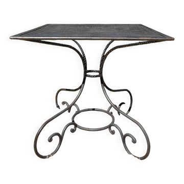 Wrought iron garden table