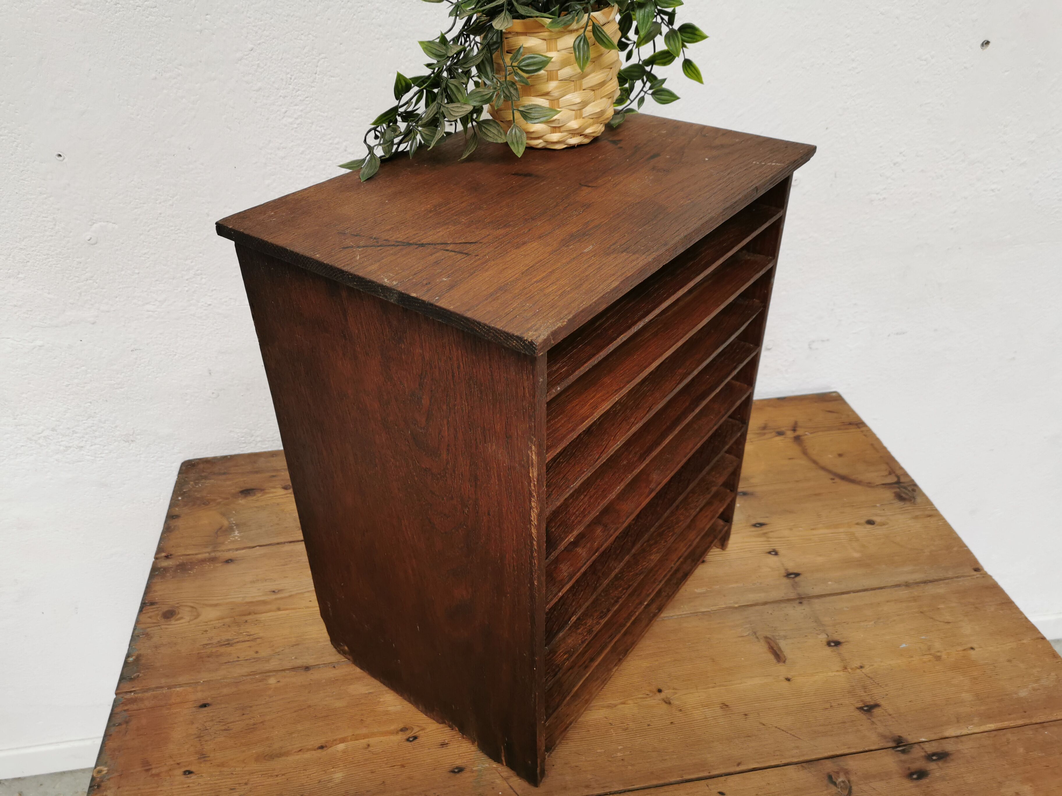 Range document vintage classeur trieur