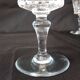 Set of 12 Baccarat Piccadilly Cut Crystal Red Wine Goblets