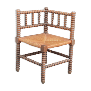 Ancien fauteuil paillé