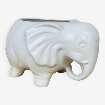 Cache pot éléphant céramique