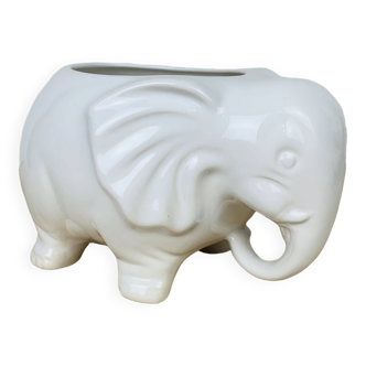 Cache pot éléphant céramique