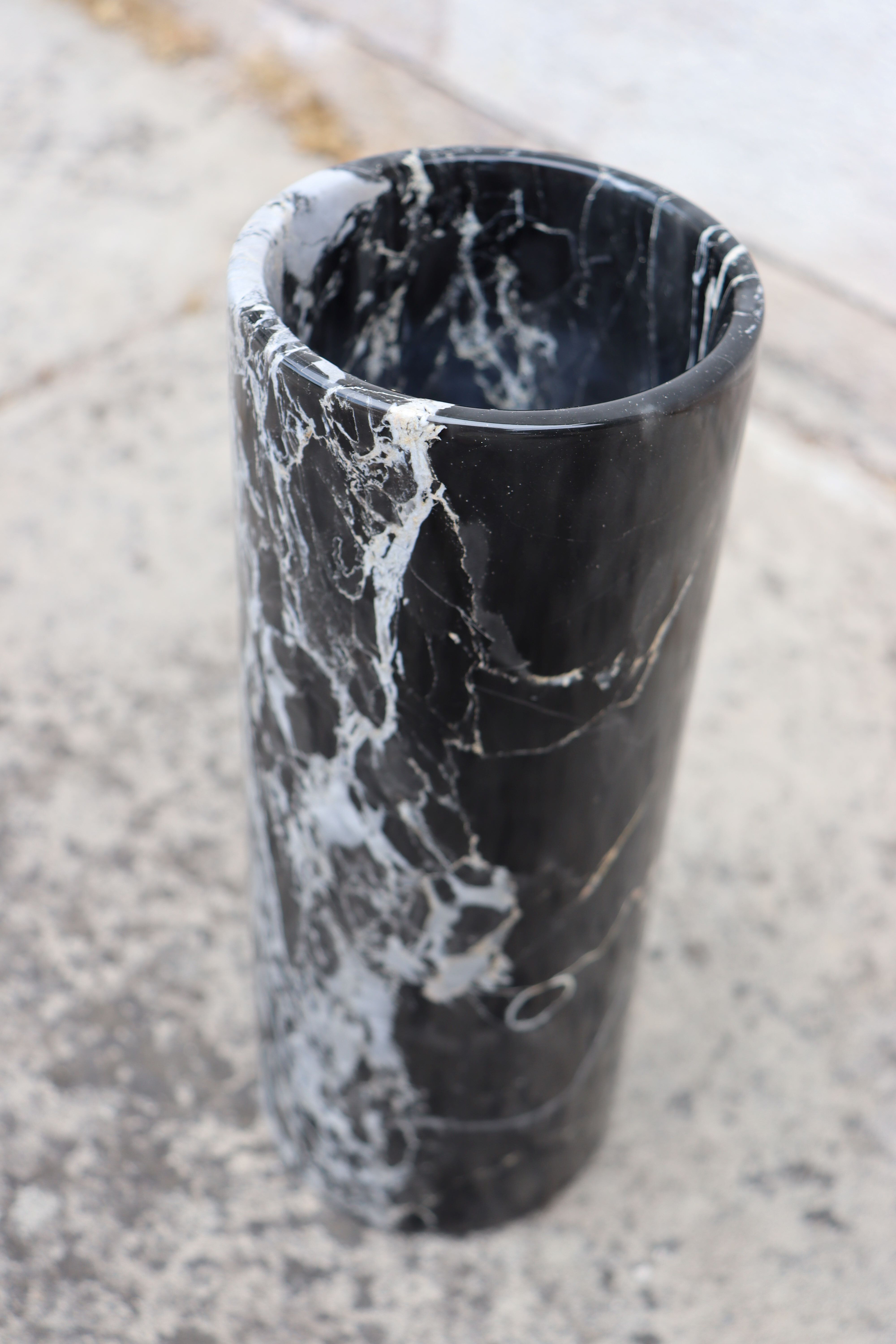 Marble Scroll Vase