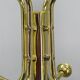 Italian Brass-Plated Coat Rack with Marble Base, 1970s
