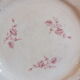 Assiette plate Lunéville KG du service Saxe rose en Terre de Fer