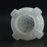 Globe en verre en opaline moucheté