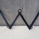 Wall coat door forged black 5 patères vintage decoration