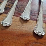 Christofle - Set of 7 dessert forks in the violoné palmette pattern.
