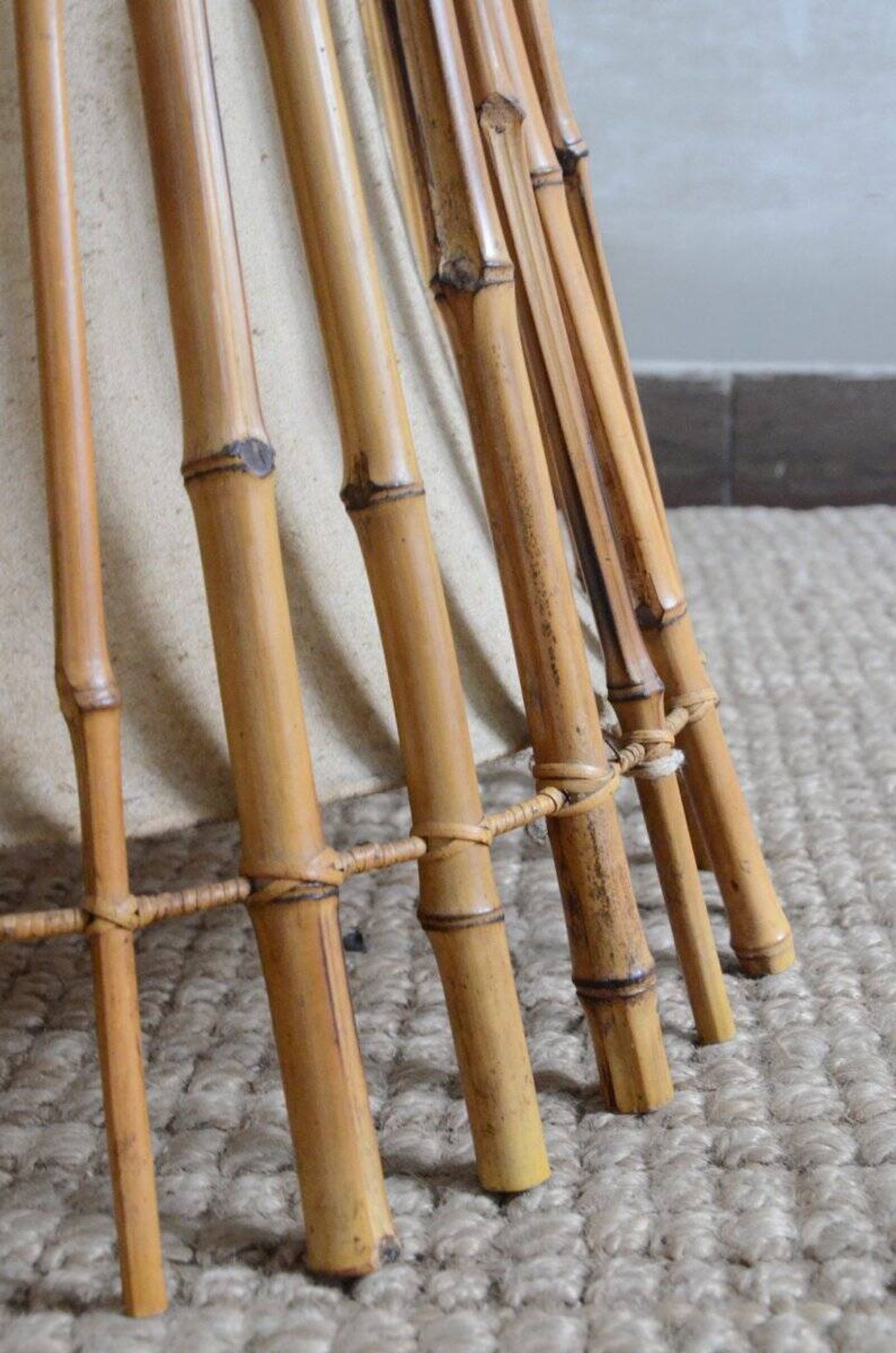 Bamboo floor lamp, 1960s