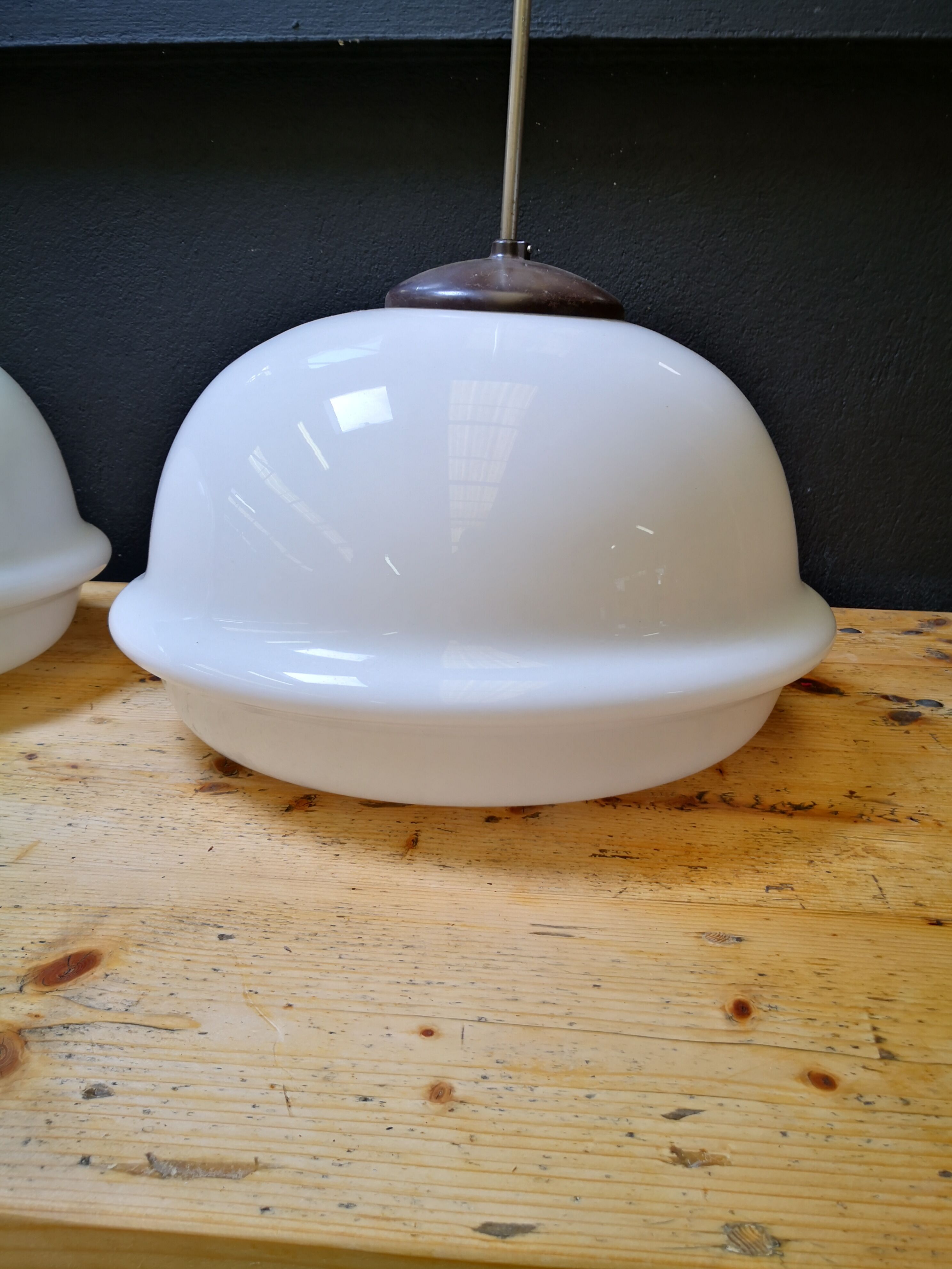 Set of 2 Czech pendant lamps, 60s