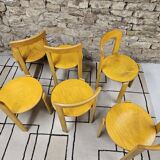 Lot of vintage bruno rey 1970" chairs
