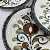 Set of 9 Boch Argenteuil dessert plates