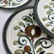 Set of 9 Boch Argenteuil dessert plates