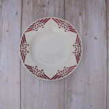 2 hollow plates made of Saint Amand earthenware